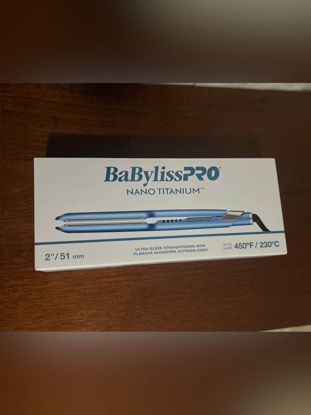 BabylissPRO Nano titanium 2”Professional Flat Iron